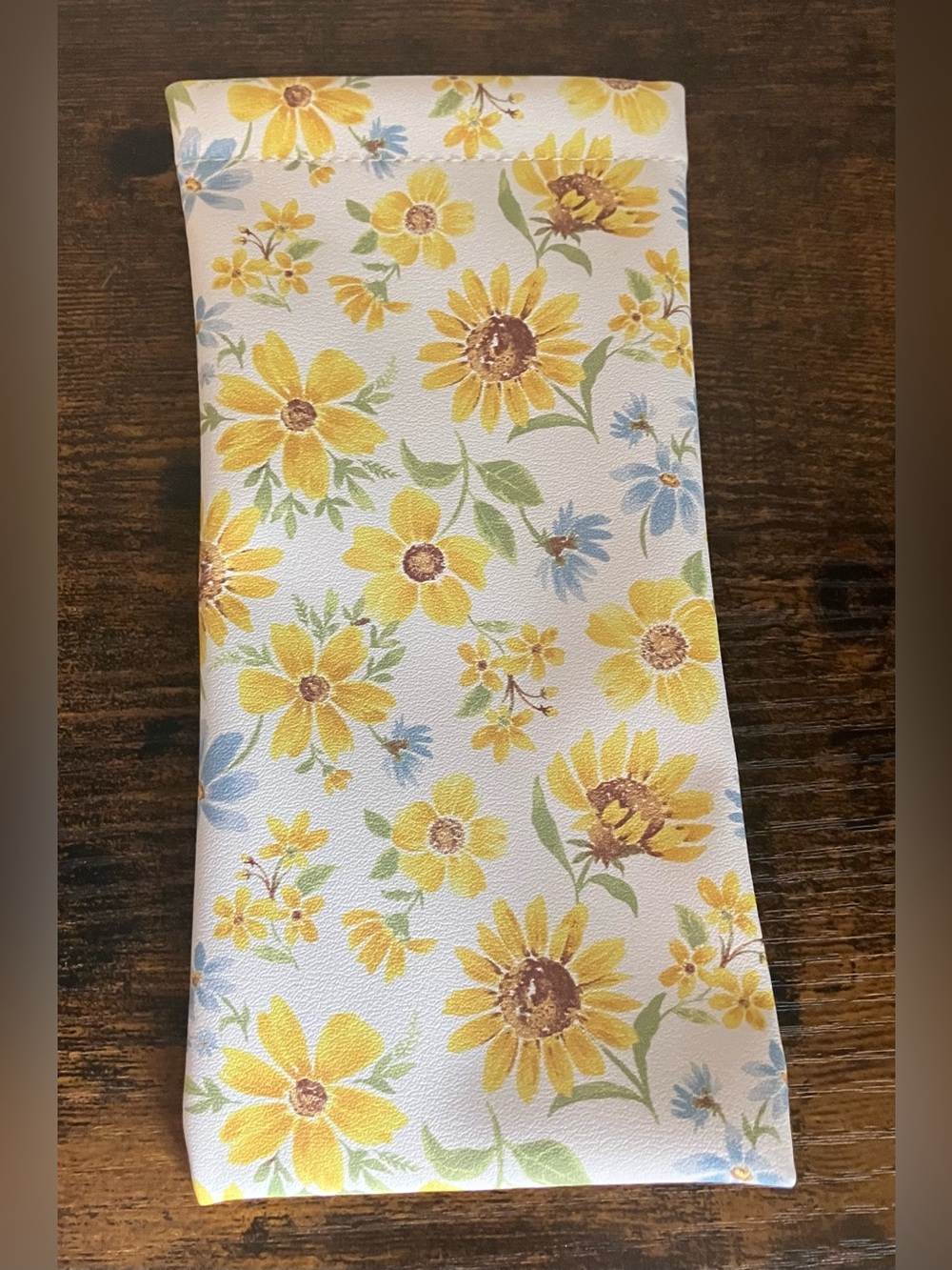 NEW Old Navy Sunflower Print Glasses Case